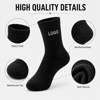 Chaussettes en laine mélangée OEM ODM, logo personnalisé, chaussettes d'hiver chaudes et respirantes, faible MOQ, fourniture directe d'usine