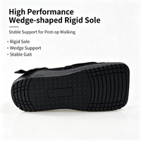 Chaussure post-opératoire universelle OEM personnalisable à bout carré en maille avec semelle extérieure en TPR pour fixation post-opératoire du pied (gauche et droite)
