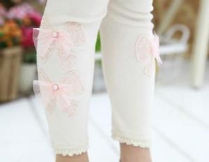 กางเกงลำลองมีโบว์สำหรับเด็กผู้หญิงตัวเล็กกางเกงช้อปปิ้งออนไลน์ - Product Image 5