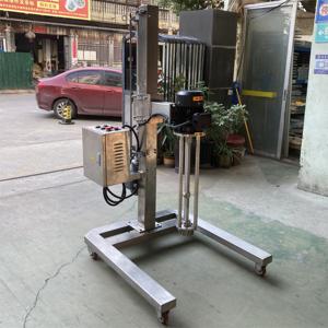 304 thép không gỉ 316L Mixer vệ sinh homogenizer với thang máy điện 2.2kw chất nhũ hóa phân tán cắt cao - Product Image 3