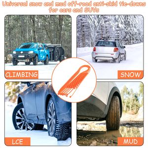 Có Thể Điều Chỉnh Chống-Trượt Lốp <span class=keywords><strong>Zip</strong></span> Quan Hệ Cho Tuyết Chuỗi Phổ Mùa Đông Xe SUV Kéo Grips Đa-Chức Năng An Ninh Cáp Thắt Lưng - Product Image 2