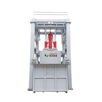 Station de compression des déchets verticale à trois cylindres et quatre colonnes Zhongyu avec protection contre les surcharges et système d'insonorisation 15