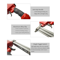 WISDOM Outils électriques professionnels Agrafeuse pneumatique F30 Agrafeuses pneumatiques sans fil Pistolet à clous