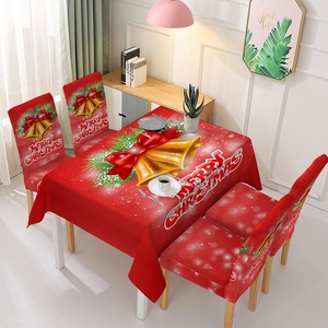 Giáng sinh Khăn trải bàn <span class=keywords><strong>Polyester</strong></span> <span class=keywords><strong>Xmas</strong></span> print-d bảng vải không thấm nước oilproof chống bụi chống trượt có thể giặt bảng Bìa - Product Image 3