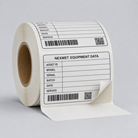 Étiquettes personnalisées imperméables pour équipements électriques, autocollants d'identification de produits en PVC mat argenté, autocollants adhésifs
