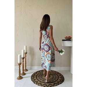 Robe de bureau pour femme en viscose à lacets sur le devant, motif uni, fermeture éclair décorative, mignonne et douce, pour les journées de printemps et d'automne, tailles XS-XL, vente en gros - Product Image 1