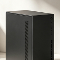 Boîtier PC Gaming H7 Mini Tower ITX MATX pour GPU long, support HDD 3.5, panneau latéral en verre trempé RGB, châssis DIY