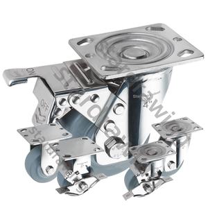 Rodas de aço inoxidável 316L SS Heavy Duty 100x50mm SUS 304 rodízios - Product Image 1