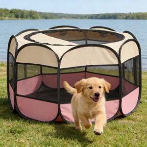 <span class=keywords><strong>Refugio</strong></span> Octagonal Espacioso para Mascotas, Impermeable y Elevado, para Campamentos en la Naturaleza con <span class=keywords><strong>Animales</strong></span> - Product Image 3