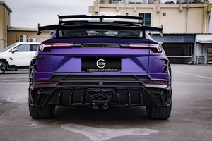 Kit carrosserie en fibre de carbone sèche pour <span class=keywords><strong>Lamborghini</strong></span> <span class=keywords><strong>Urus</strong></span> au style MSY, comprenant pare-chocs avant, capot, ailes, spoiler et échappement - Product Image 6