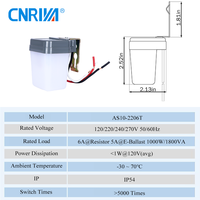Interrupteur à cellule photoélectrique électrique CNRIYA 240VAC LED AS10-2206T pour contrôle de l'éclairage, type externe, indice de protection IP54