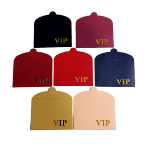 Emballage personnalisé de cartes PVC de petite taille en papier épais, <span class=keywords><strong>enveloppe</strong></span> de luxe personnalisée pour cartes VIP - Product Image 1