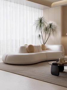 Sofá Lounge en Forma de <span class=keywords><strong>S</strong></span> en Oferta, Sofá Ovalado Moderno Tapizado con Respaldo Doble para Vestíbulo de Hotel - Product Image 3