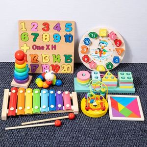 Juguete Educativo de Madera para Niños Pequeños, Piano de Música de Ocho Notas, Juego de Cuentas Montessori con Forma de Oruga, 11 Tipos de Juguetes de Madera - Product Image 5