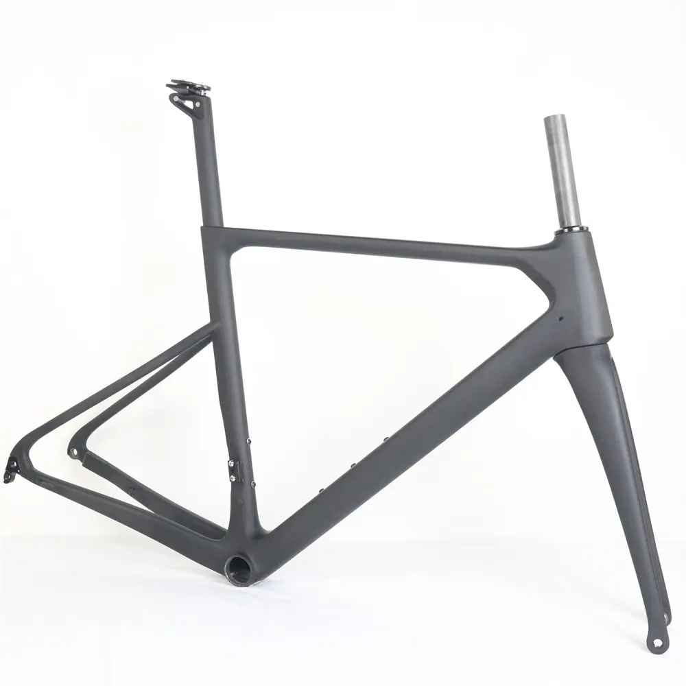 Winowsports Road Carbon Frameset 700 * 28C freno a disco cerchio freni bici da corsa montature nero opaco Gloss UD BB86 carbonio Road Bike Fram