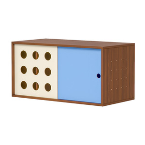 Meuble TV en bois massif de style vintage, unité de rangement multifonctionnelle trois en un pour le salon, décoration de la maison - Product Image 5