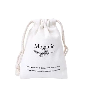 Sac à cordon personnalisé de luxe en coton de chanvre gris géant avec logo, pochette en tissu de lin fin avec cordon de serrage pour chapeau - Product Image 1