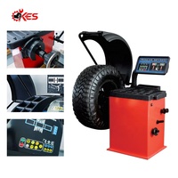 Équilibreuse de roue de KES-850 d'usine changeur de pneu Laser Durable Machine d'équilibrage de roue Stable efficace poids d'équilibrage de roue de voiture