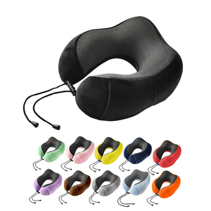 Oreiller de voyage ergonomique réglable, anti-transpiration, amovible, portable, en mousse à mémoire de forme, avec rotation à 360° °   Soutien - Product Image 1