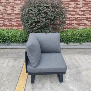 Conjunto de Sofás Modernos y Sencillos para Exteriores, de Aleación de Aluminio, con Cojines Resistentes al Sol, para Patio, Balcón, Hotel, Villa, Muebles para Empresas - Product Image 6