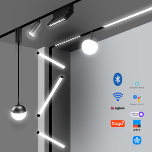 Bề mặt gắn từ theo dõi ánh sáng dẫn đèn nhôm hiện đại Trần đèn trong nhà đường sắt chiếu sáng từ theo dõi hệ thống đèn - Product Image 6