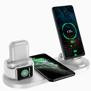 <span class=keywords><strong>Chargeur</strong></span> sans fil rapide 6 en 1 15W Type-C 5V/3A pour <span class=keywords><strong>iPhone</strong></span> 14 13 12 <span class=keywords><strong>11</strong></span> IWatch pour Airpods Téléphone - Product Image 6