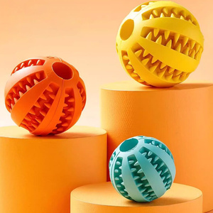 Giocattolo per Cani Classico e Semplice, Palla in Gomma Elastica Resistente per Masticare, Interattivo e Alimentatore Lento - Product Image 6