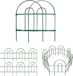 Single Rustproof Eco-Friendly Nature Lawn Edging Metal Garden <b>Fences</b> Wire Welded Iron Arch Shape Removable Decorative - Product Image 1