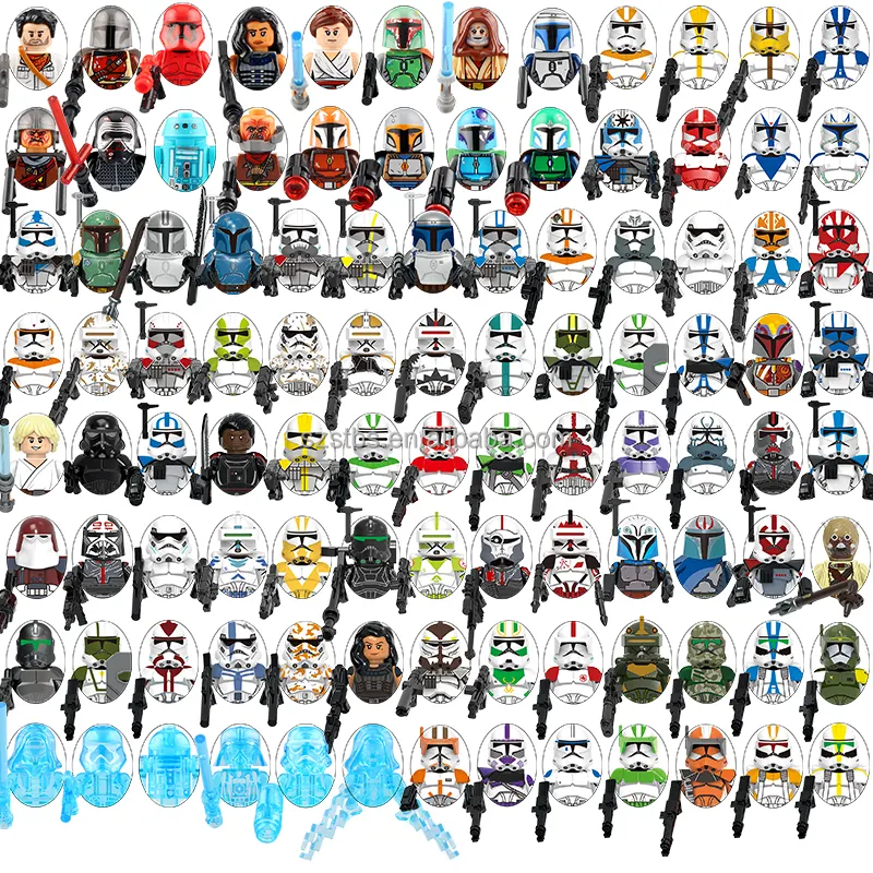 X0350 Star Clone Trooper war Captain reverse Alpha Mini Block Figure enfants collection en plastique construction KidsToys cadeau jouet