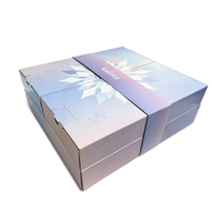 Boîte cadeau en carton de luxe |   Calendrier de l'Avent Flocon de Neige 24 Jours |   Emballage de style livre avec couvercles à rabat quotidiens