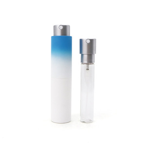 Venta al por Mayor de Botellas de Perfume de Lujo Personalizadas de Vidrio de 8 ml, Recargables, con Pulverizador de Niebla, Color Degradado, Tamaño de Bolsillo, con Caja de Papel - Product Image 4