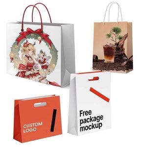 Wholesale With Your Own Logo With Rope Handle Custom White Paper Bag - Product Image 5