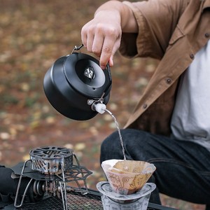 Outdoor 1L Stainless Steel Kettle Portable Large Capacity Water Boiling Pot with Spout for Camping <strong>Cookware</strong> - Product Image 2