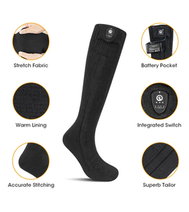 Chaussettes chauffantes d'hiver téléphone APP Control Chaussettes thermiques Chaussettes de ski chauffantes électriques <span class=keywords><strong>Chauffe</strong></span>-pieds chauffants thermiques Sports de ski - Product Image 4