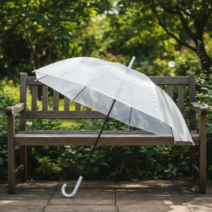Parapluie promotionnel d'usine, parapluie transparent de haute qualité personnalisé en gros, forme dôme, pour mariage, transparent avec impression de logo - Product Image 1