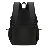 Sac à dos unisexe en jean respirant en polyester pour ordinateur portable, idéal pour les voyages d'affaires, avec bretelles incurvées, style urbain tendance