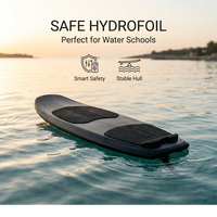 Planche de surf motorisée vérifiée, refroidie par liquide, à essence, deux temps, 110 cm³, noir mat, avec ailerons de traction, pour une stabilité accrue, type jet aquatique