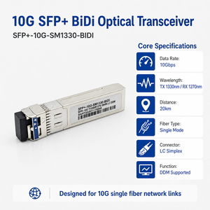 Émetteurs-récepteurs à fibre optique RUIARA monomode 1,25G SFP TX1330nm/<span class=keywords><strong>RX1270</strong></span> 20KM LC DDM pour réseau FTTX - Product Image 4