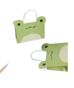 Recycled Kraft Paper Packaging <b>Boxes</b> & Custom Made Portable Gift Bags with Matt Lamination and Embossing for Kids' Snack Gifts - Product Image 1