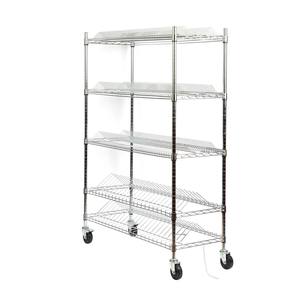 ओम अनुकूलन योग्य औद्योगिक एएसडी स्ड रील भंडारण कार्ट तार जाल ट्रॉली चार-पहिया चालक स्टेनलेस स्टील स्ट प्लांट - Product Image 5