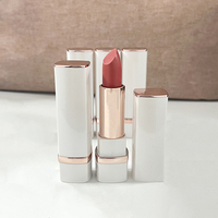 Rouge à lèvres de luxe en or rose OEM ODM cosmétiques de haute qualité sans transfert velours durable nude mat logo personnalisé marque privée