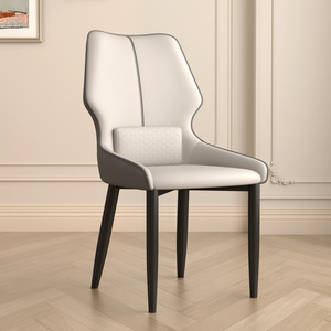 Kursi Makan mewah kelas atas Modern desain kulit elegan untuk rumah rekreasi Hotel meja teh atau Meeting-kursi gaya sederhana - Product Image 5
