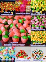 Anak-anak 4D bentuk kembang gula permen Gummy lembut rasa buah Gummy Berisi rasa buah Jam Jelly permen Gummy