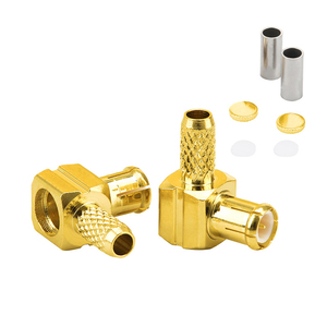 Разъем MCX-C-JW1.5 (папа) угловой для коаксиальных кабелей RG316 и RG174, обжимной, 0-6 ГГц - Product Image 2