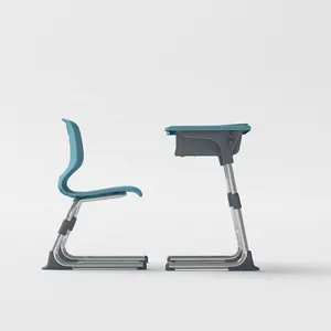 Student Factory Custom School Furniture Adjustable Classroom Furniture Desk And Chair Set