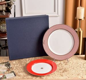 Juego de Platos de Porcelana China con Diseño de Plantas, Estilo Real Ruso, Moderno, Minimalista y Ecológico - Product Image 5