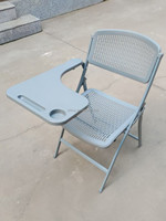 Chaises de bureau pliantes ergonomiques et confortables en plastique, métal et acier avec tablette d'écriture intégrée pour étudiants et adultes – Vente en gros