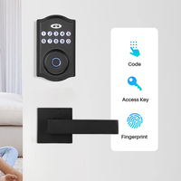 Cerradura de puerta Digital de aleación de aluminio de alta calidad Tuya Smart WiFi Cerradura de puerta digital Código Biométrico Huella digital Cerradura inteligente