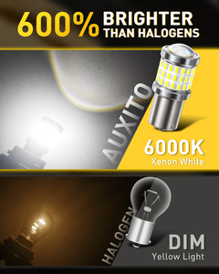หลอดไฟ LED AUXITO 6000K 12V 1156 BA15S ไฟเลี้ยว ไฟเบรก ใช้ได้กับรถยนต์ทั่วไป สำหรับการดัดแปลงและอัปเกรด - Product Image 5