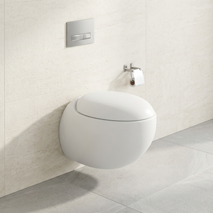 Hot Selling High Quality Round Egg Shape Ceramic Wall-Mounted Toilets Modern Design Wall-Mounted Toilets Price for UK - Product Image 1